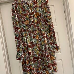 Ba&sh floral collared shirtdress
